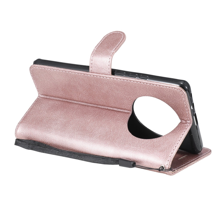 For Huawei Mate 40 Pro Solid Color Horizontal Flip Protective Leather Case with Holder & Card Slots & Wallet & Photo Frame & Lanyard