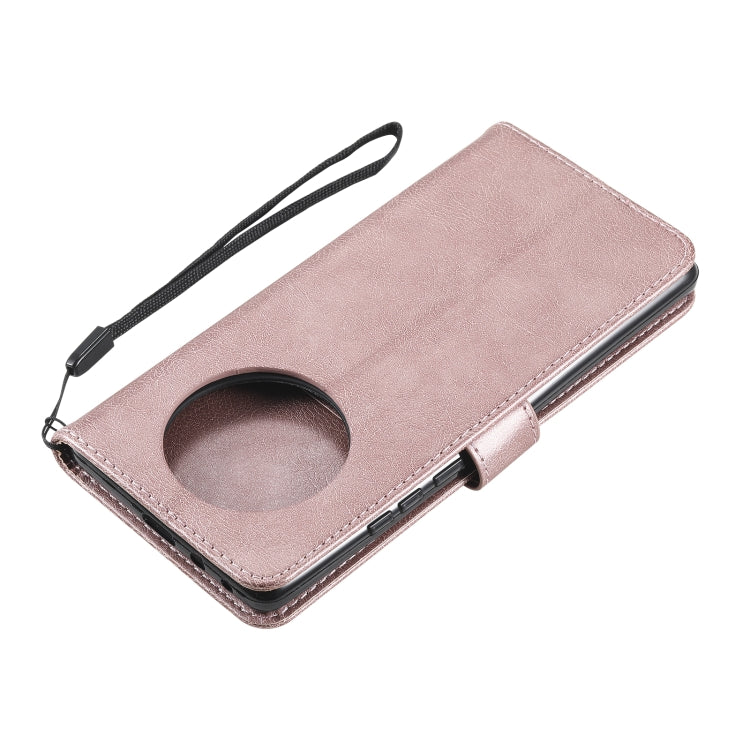 For Huawei Mate 40 Pro Solid Color Horizontal Flip Protective Leather Case with Holder & Card Slots & Wallet & Photo Frame & Lanyard