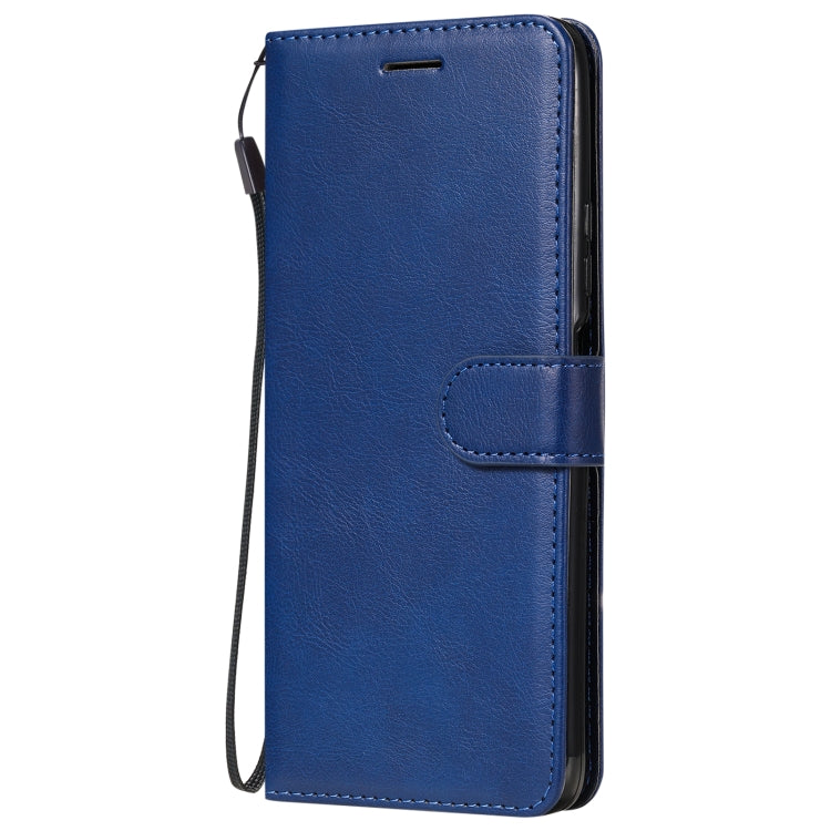 For Huawei Enjoy 20 5G Solid Color Horizontal Flip Protective Leather Case with Holder & Card Slots & Wallet & Photo Frame & Lanyard