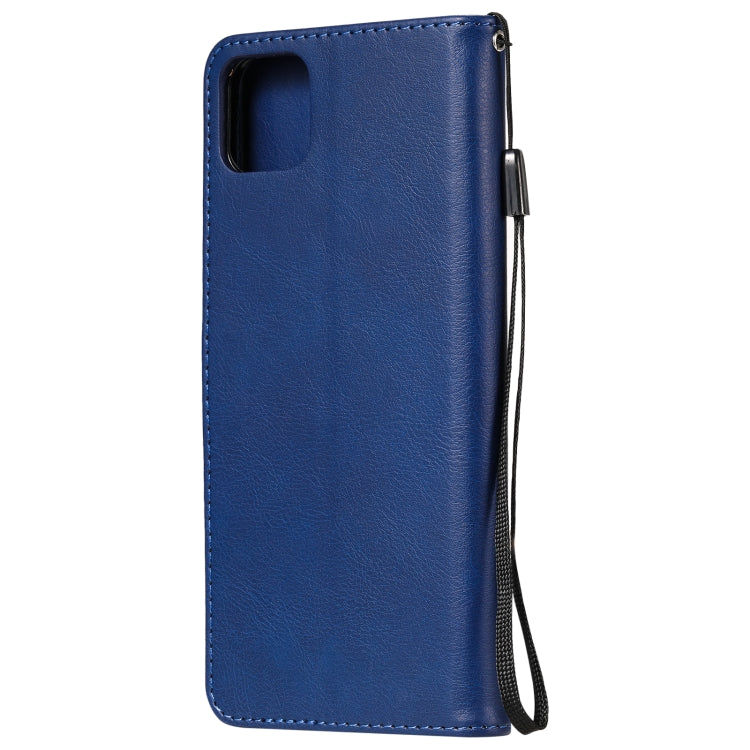 For Huawei Enjoy 20 5G Solid Color Horizontal Flip Protective Leather Case with Holder & Card Slots & Wallet & Photo Frame & Lanyard