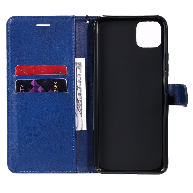 For Huawei Enjoy 20 5G Solid Color Horizontal Flip Protective Leather Case with Holder & Card Slots & Wallet & Photo Frame & Lanyard