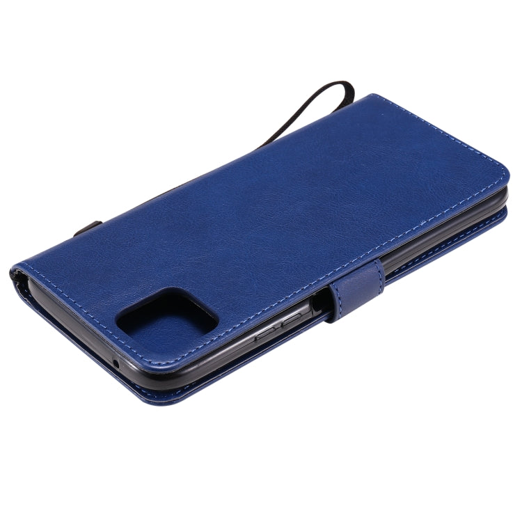 For Huawei Enjoy 20 5G Solid Color Horizontal Flip Protective Leather Case with Holder & Card Slots & Wallet & Photo Frame & Lanyard