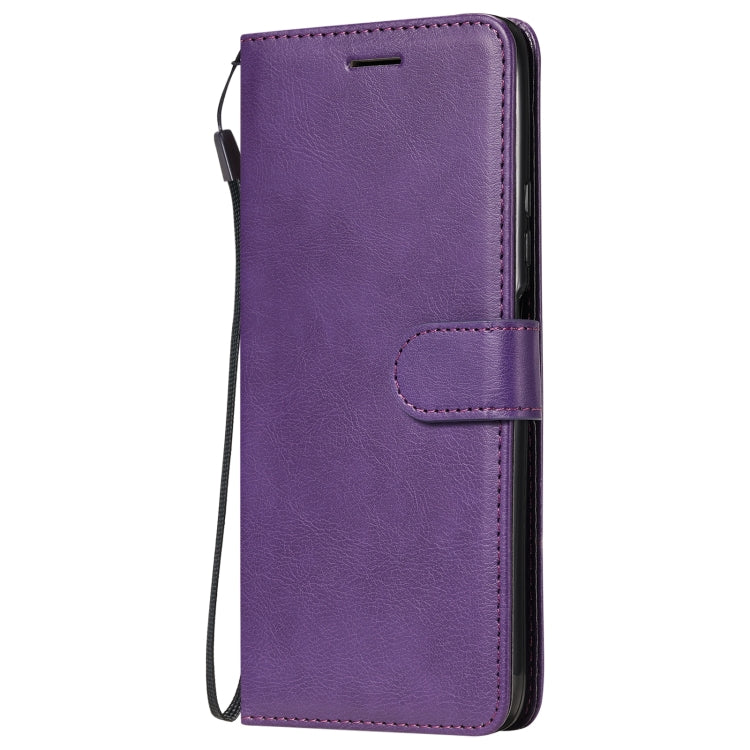For Huawei Enjoy 20 5G Solid Color Horizontal Flip Protective Leather Case with Holder & Card Slots & Wallet & Photo Frame & Lanyard
