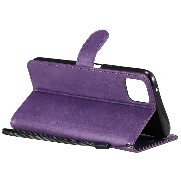 For Huawei Enjoy 20 5G Solid Color Horizontal Flip Protective Leather Case with Holder & Card Slots & Wallet & Photo Frame & Lanyard