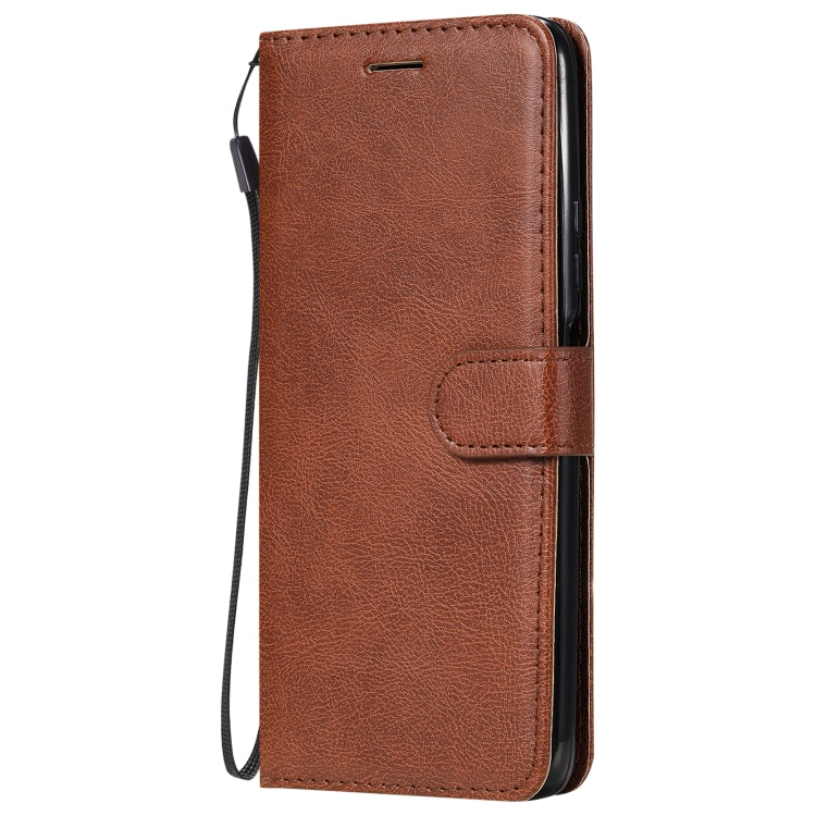 For Huawei Enjoy 20 5G Solid Color Horizontal Flip Protective Leather Case with Holder & Card Slots & Wallet & Photo Frame & Lanyard