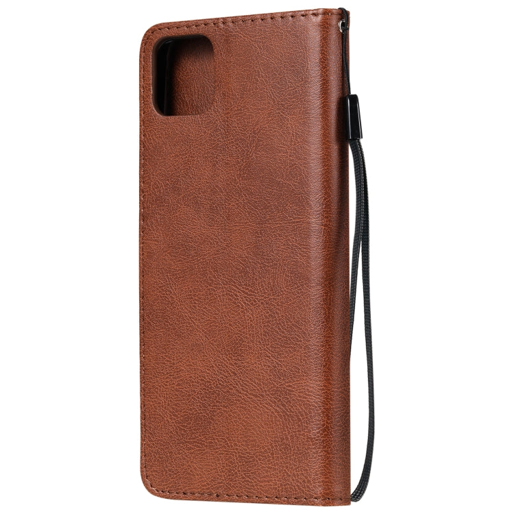 For Huawei Enjoy 20 5G Solid Color Horizontal Flip Protective Leather Case with Holder & Card Slots & Wallet & Photo Frame & Lanyard