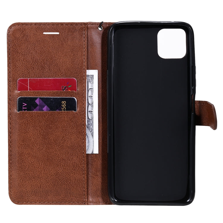 For Huawei Enjoy 20 5G Solid Color Horizontal Flip Protective Leather Case with Holder & Card Slots & Wallet & Photo Frame & Lanyard
