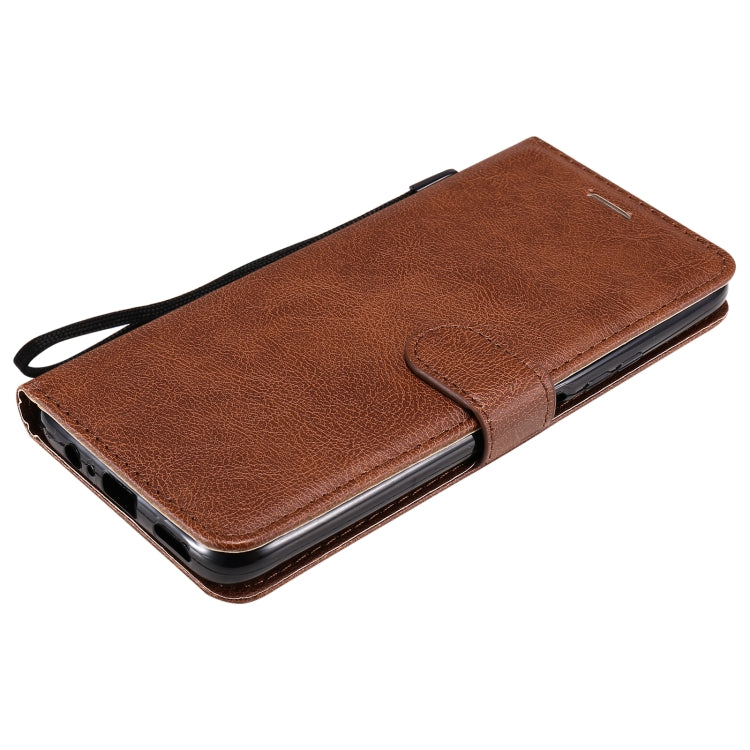 For Huawei Enjoy 20 5G Solid Color Horizontal Flip Protective Leather Case with Holder & Card Slots & Wallet & Photo Frame & Lanyard