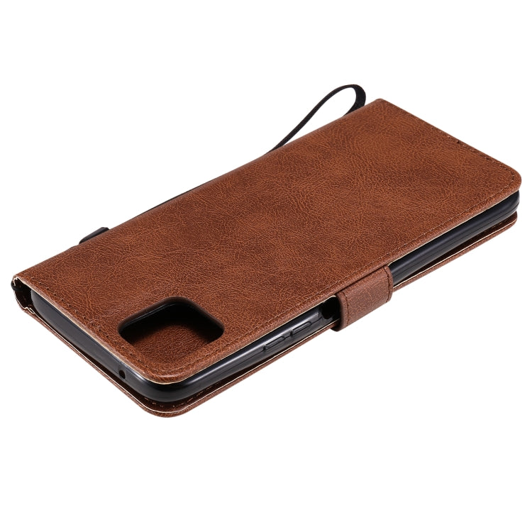 For Huawei Enjoy 20 5G Solid Color Horizontal Flip Protective Leather Case with Holder & Card Slots & Wallet & Photo Frame & Lanyard