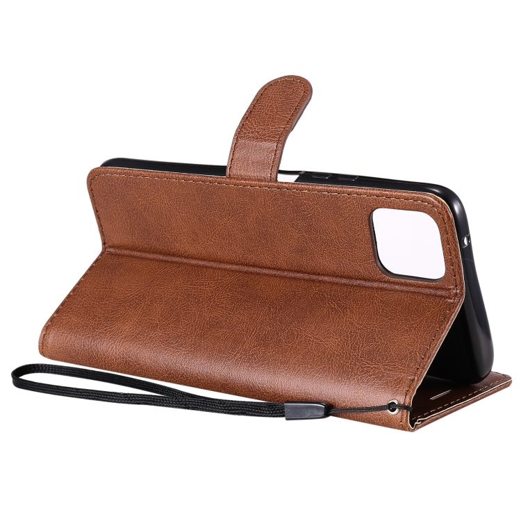 For Huawei Enjoy 20 5G Solid Color Horizontal Flip Protective Leather Case with Holder & Card Slots & Wallet & Photo Frame & Lanyard