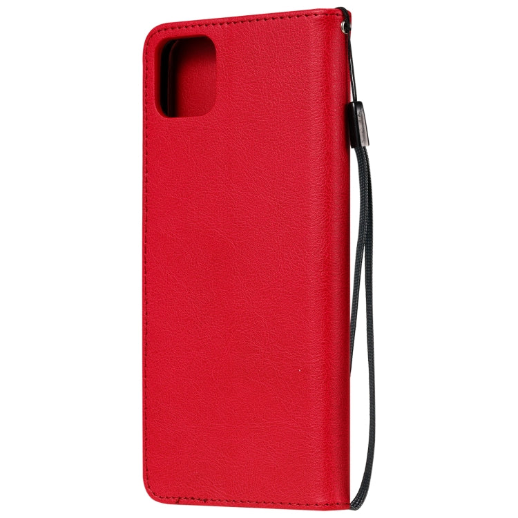 For Huawei Enjoy 20 5G Solid Color Horizontal Flip Protective Leather Case with Holder & Card Slots & Wallet & Photo Frame & Lanyard