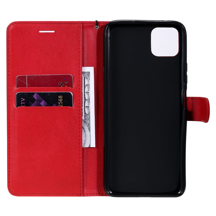 For Huawei Enjoy 20 5G Solid Color Horizontal Flip Protective Leather Case with Holder & Card Slots & Wallet & Photo Frame & Lanyard