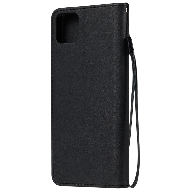 For Huawei Enjoy 20 5G Solid Color Horizontal Flip Protective Leather Case with Holder & Card Slots & Wallet & Photo Frame & Lanyard