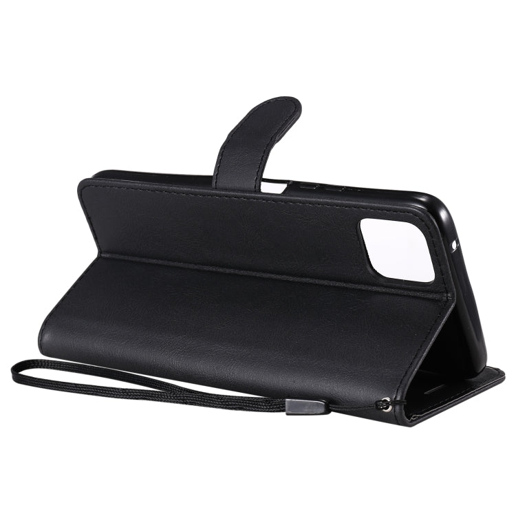 For Huawei Enjoy 20 5G Solid Color Horizontal Flip Protective Leather Case with Holder & Card Slots & Wallet & Photo Frame & Lanyard