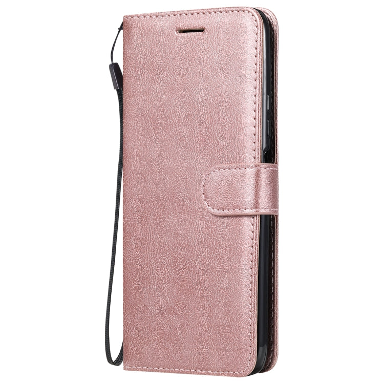 For Huawei Enjoy 20 5G Solid Color Horizontal Flip Protective Leather Case with Holder & Card Slots & Wallet & Photo Frame & Lanyard