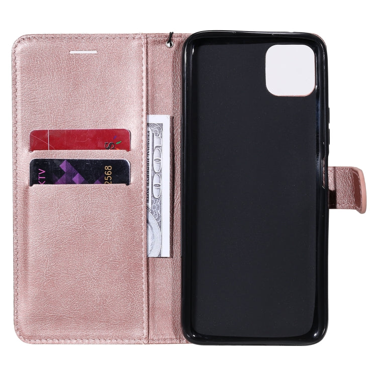 For Huawei Enjoy 20 5G Solid Color Horizontal Flip Protective Leather Case with Holder & Card Slots & Wallet & Photo Frame & Lanyard