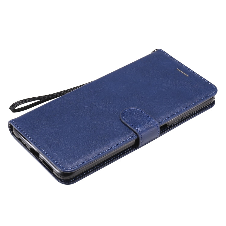 For Huawei Honor Play4 Solid Color Horizontal Flip Protective Leather Case with Holder & Card Slots & Wallet & Photo Frame & Lanyard