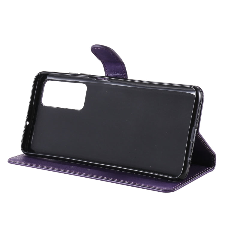 For Huawei Honor Play4 Solid Color Horizontal Flip Protective Leather Case with Holder & Card Slots & Wallet & Photo Frame & Lanyard