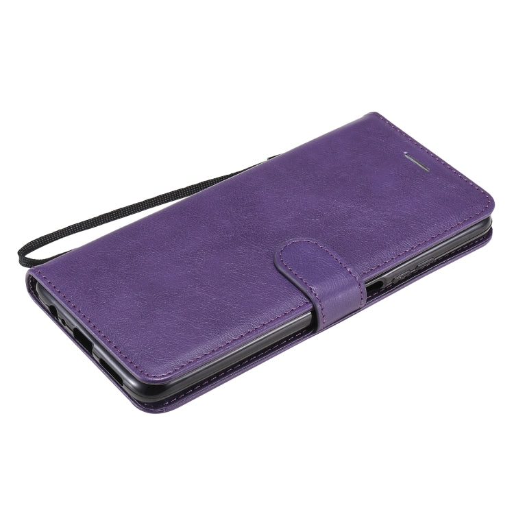 For Huawei Honor Play4 Solid Color Horizontal Flip Protective Leather Case with Holder & Card Slots & Wallet & Photo Frame & Lanyard