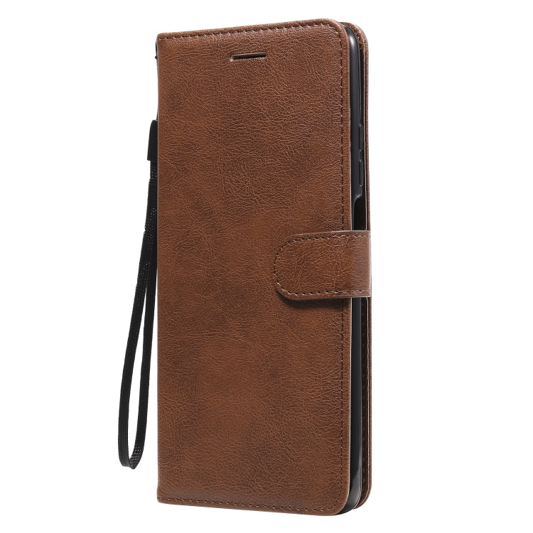For Huawei Honor Play4 Solid Color Horizontal Flip Protective Leather Case with Holder & Card Slots & Wallet & Photo Frame & Lanyard