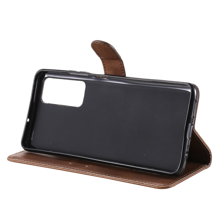 For Huawei Honor Play4 Solid Color Horizontal Flip Protective Leather Case with Holder & Card Slots & Wallet & Photo Frame & Lanyard