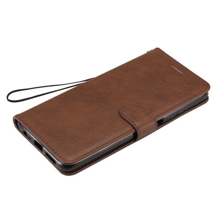 For Huawei Honor Play4 Solid Color Horizontal Flip Protective Leather Case with Holder & Card Slots & Wallet & Photo Frame & Lanyard