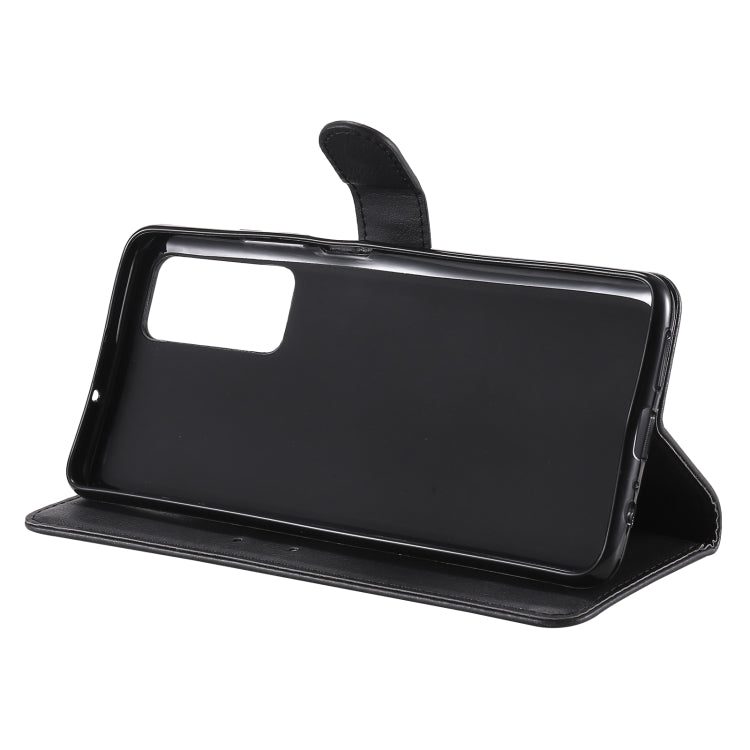 For Huawei Honor Play4 Solid Color Horizontal Flip Protective Leather Case with Holder & Card Slots & Wallet & Photo Frame & Lanyard