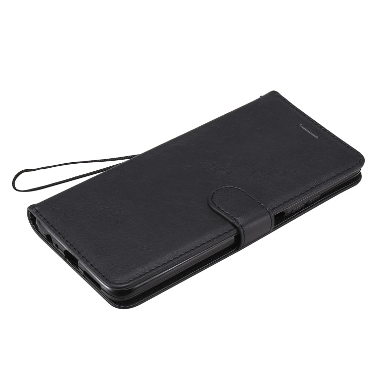 For Huawei Honor Play4 Solid Color Horizontal Flip Protective Leather Case with Holder & Card Slots & Wallet & Photo Frame & Lanyard