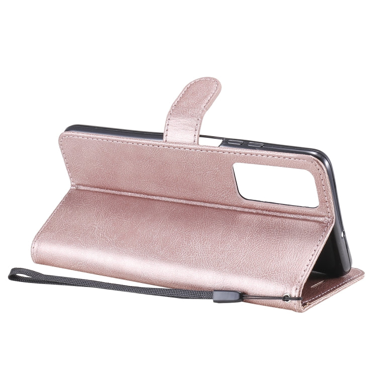 For Huawei Honor Play4 Solid Color Horizontal Flip Protective Leather Case with Holder & Card Slots & Wallet & Photo Frame & Lanyard