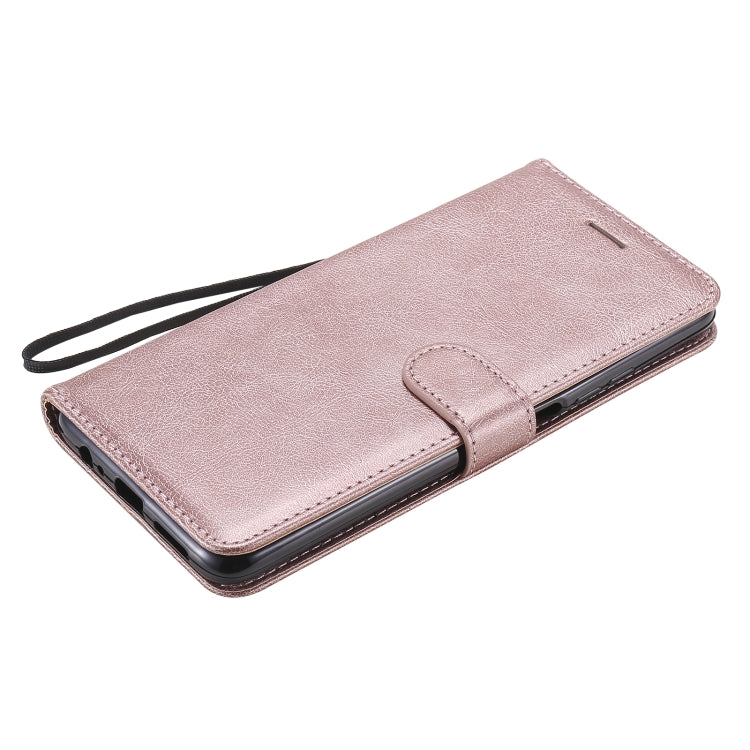 For Huawei Honor Play4 Solid Color Horizontal Flip Protective Leather Case with Holder & Card Slots & Wallet & Photo Frame & Lanyard