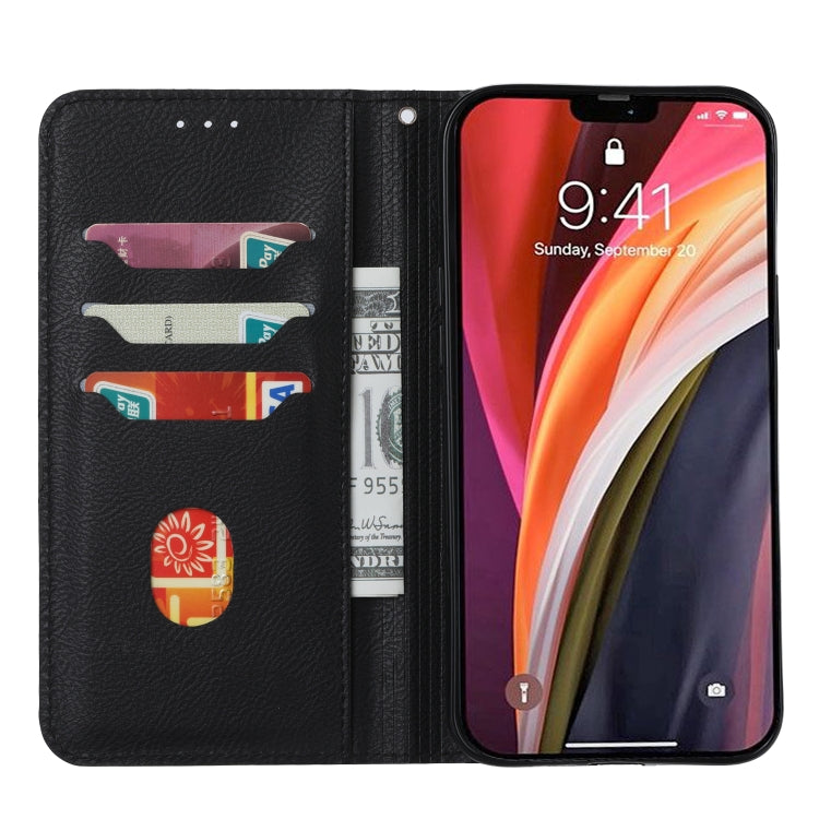 For OnePlus 8T Magnetic Horizontal Flip Leather Case with Holder & Card Slots & Wallet