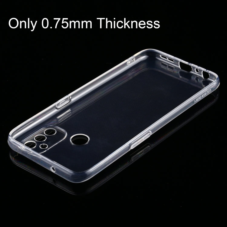 For Oneplus Nord 100 0.75mm Ultra-thin Transparent TPU Soft Protective Case