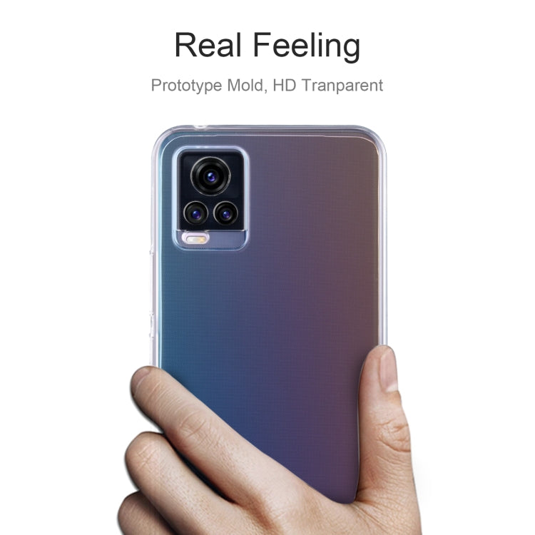 For vivo V20 0.75mm Ultra-thin Transparent TPU Soft Protective Case