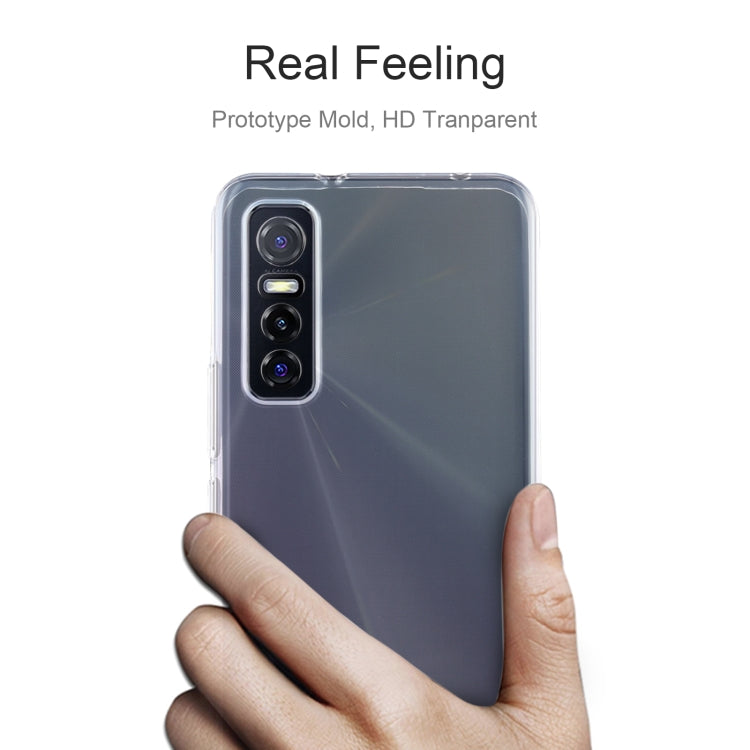 For vivo Y73s 0.75mm Ultra-thin Transparent TPU Soft Protective Case