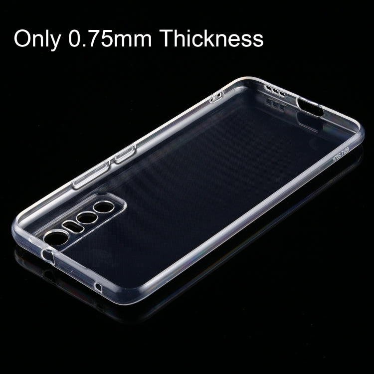 For vivo Y73s 0.75mm Ultra-thin Transparent TPU Soft Protective Case