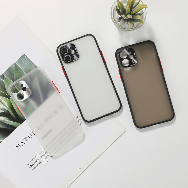 For iPhone 12 mini Full Coverage TPU + PC Protective Case with Metal Lens Cover