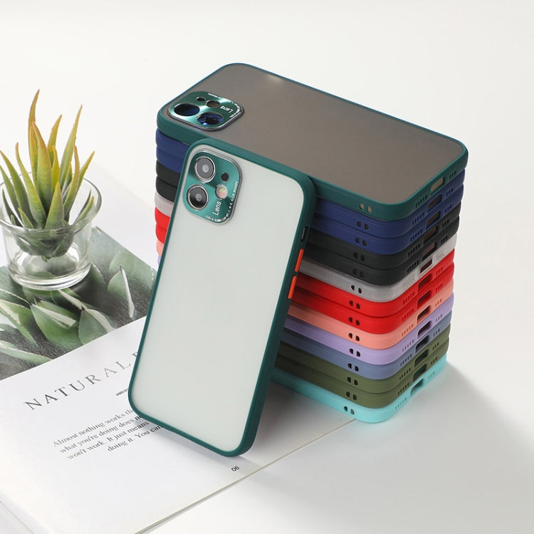 For iPhone 12 mini Full Coverage TPU + PC Protective Case with Metal Lens Cover