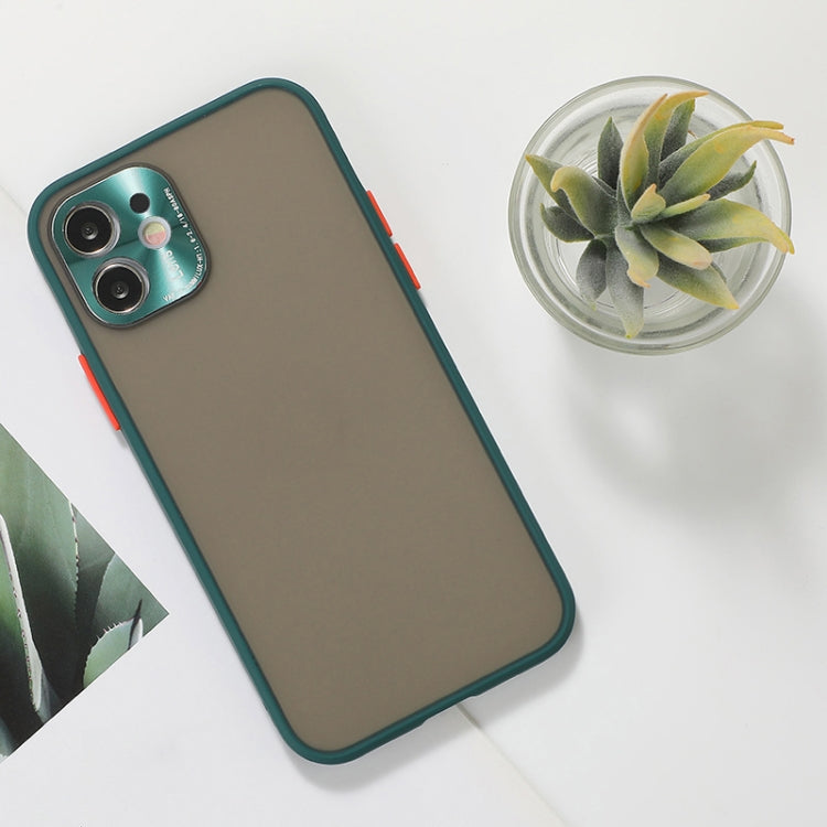 For iPhone 12 Full Coverage TPU + PC Protective Case with Metal Lens Cover
