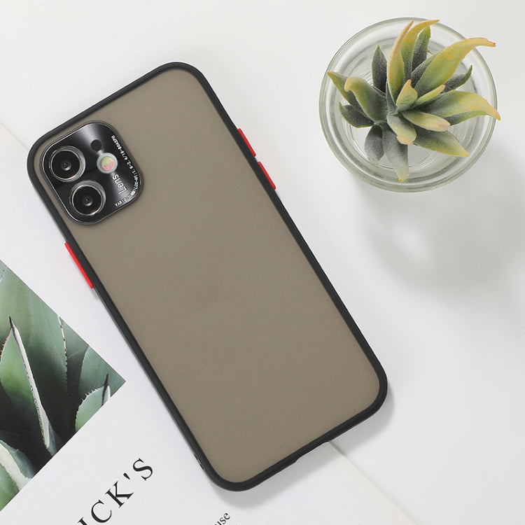 For iPhone 12 Full Coverage TPU + PC Protective Case with Metal Lens Cover