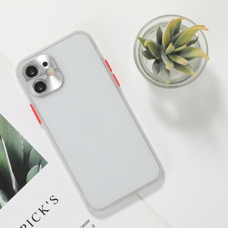 For iPhone 12 Full Coverage TPU + PC Protective Case with Metal Lens Cover