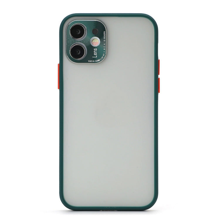 For iPhone 12 Pro Full Coverage TPU + PC Protective Case with Metal Lens Cover