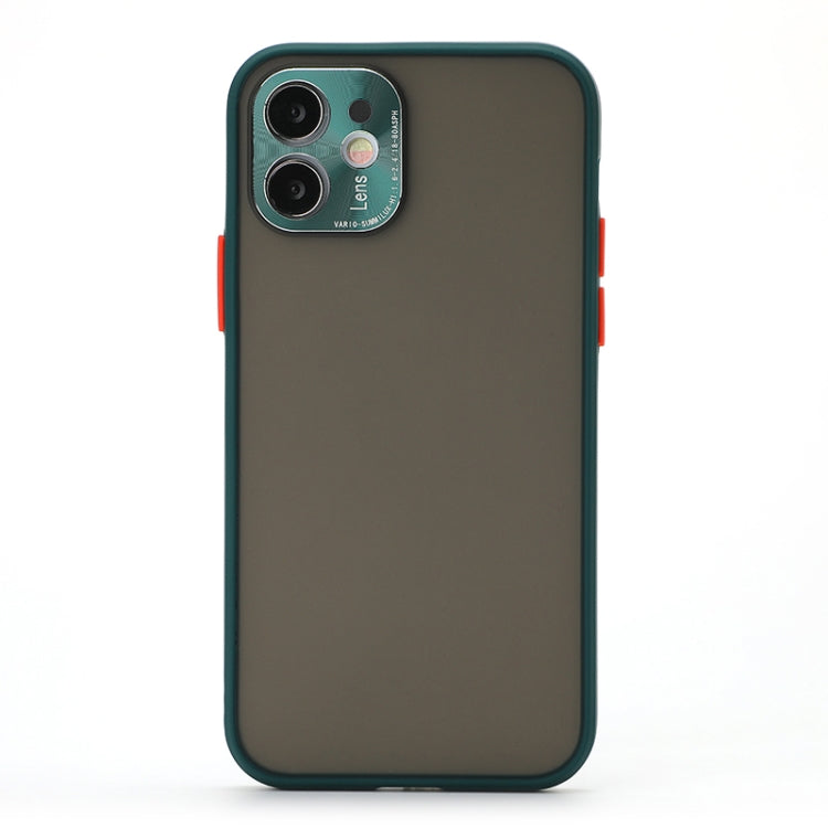 For iPhone 12 Pro Full Coverage TPU + PC Protective Case with Metal Lens Cover
