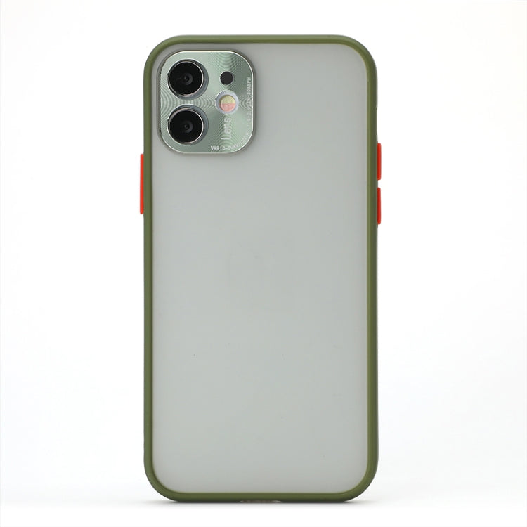 For iPhone 12 Pro Full Coverage TPU + PC Protective Case with Metal Lens Cover