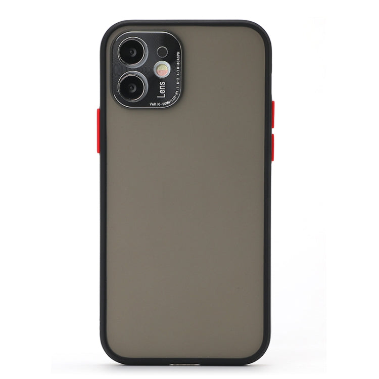 For iPhone 12 Pro Max Full Coverage TPU + PC Protective Case with Metal Lens Cover