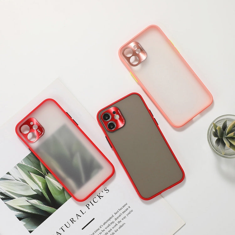 For iPhone 12 Pro Max Full Coverage TPU + PC Protective Case with Metal Lens Cover