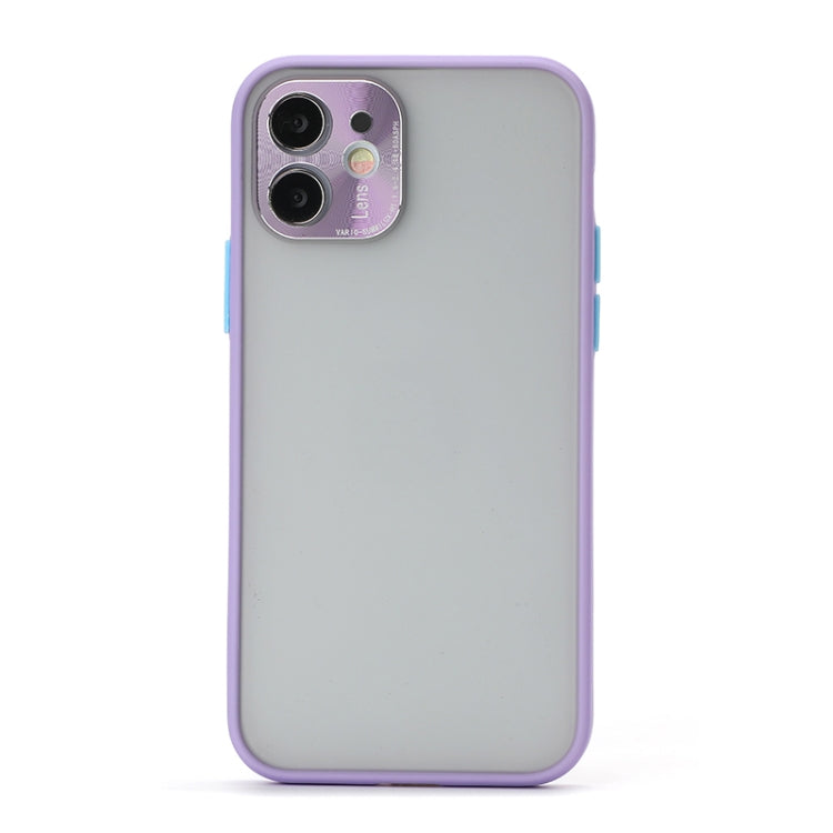 For iPhone 12 Pro Max Full Coverage TPU + PC Protective Case with Metal Lens Cover