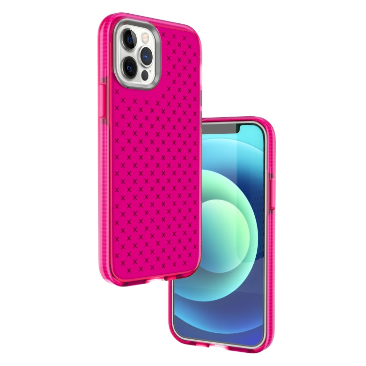 For iPhone 12 mini Shockproof Grid Texture TPU Protective Case