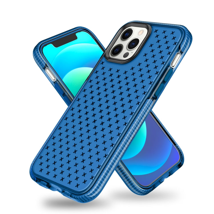 For iPhone 12 mini Shockproof Grid Texture TPU Protective Case
