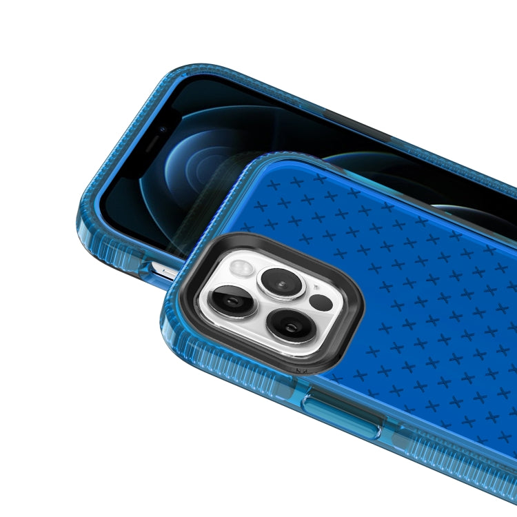 For iPhone 12 mini Shockproof Grid Texture TPU Protective Case