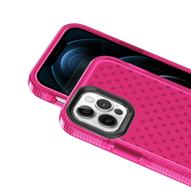 For iPhone 12 / 12 Pro Shockproof Grid Texture TPU Protective Case